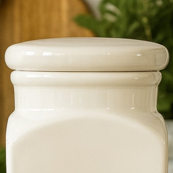 Vintage Large Ceramic Pasta Canister From Claire Wilson's "Point Claire" Country - Picture 3 of 10